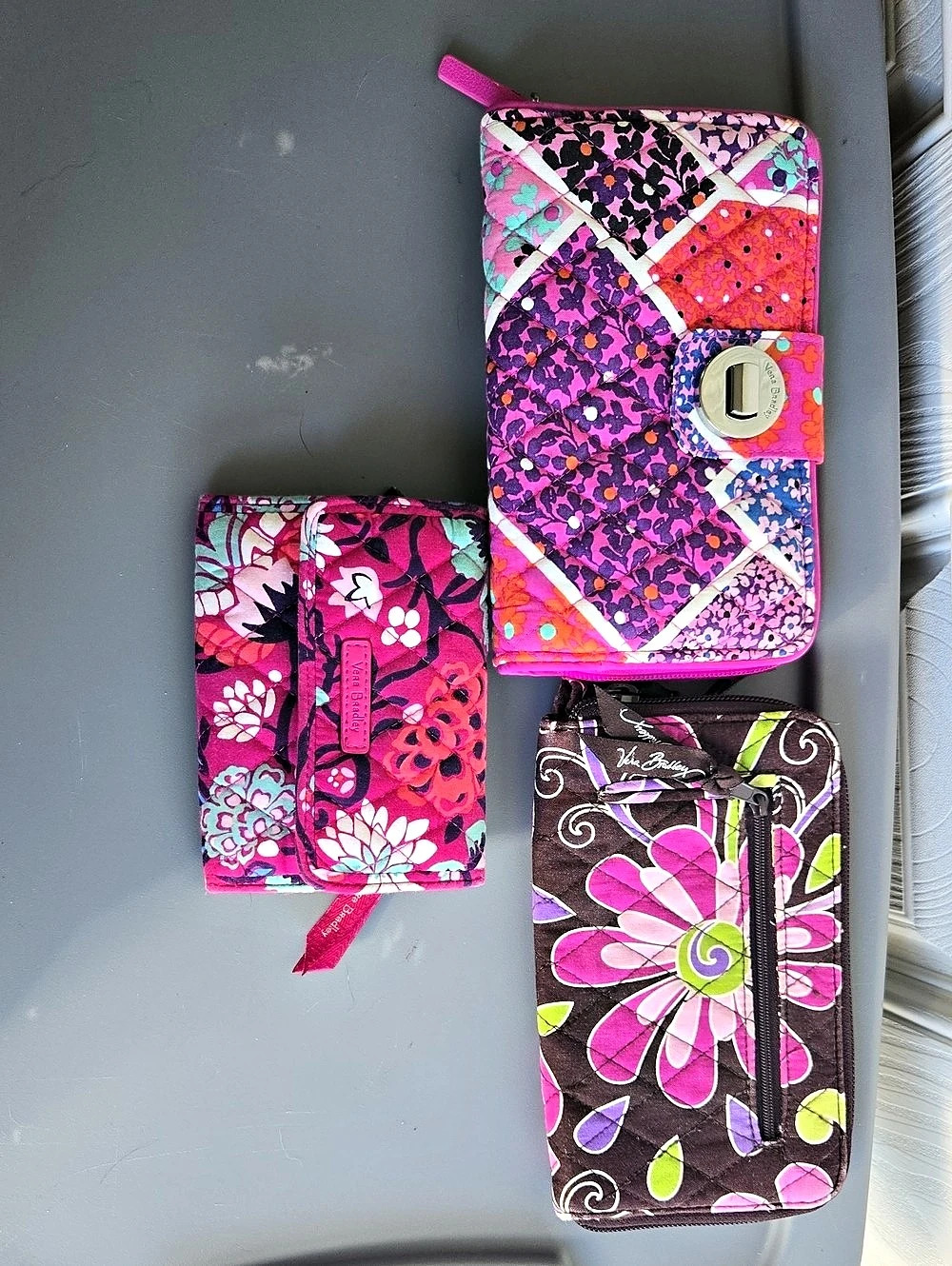 3 Vera Bradley Wallets
